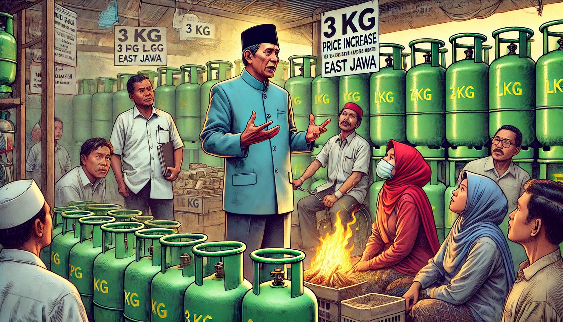 Alasan Pj Gubernur Jatim Naikan Harga LPG 3 Kg