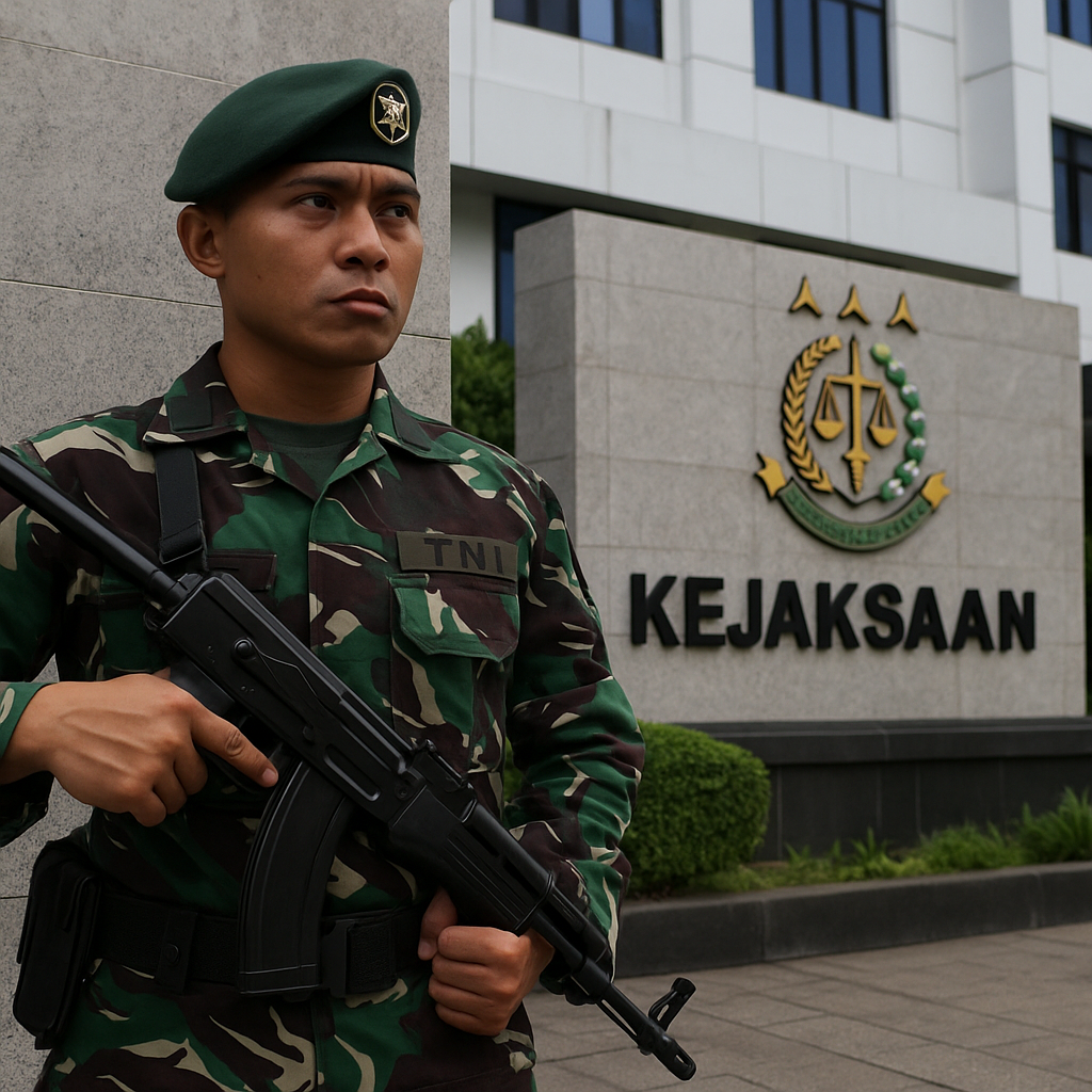 Alasan TNI Jaga Kantor Kejaksaan, Bukan Polisi