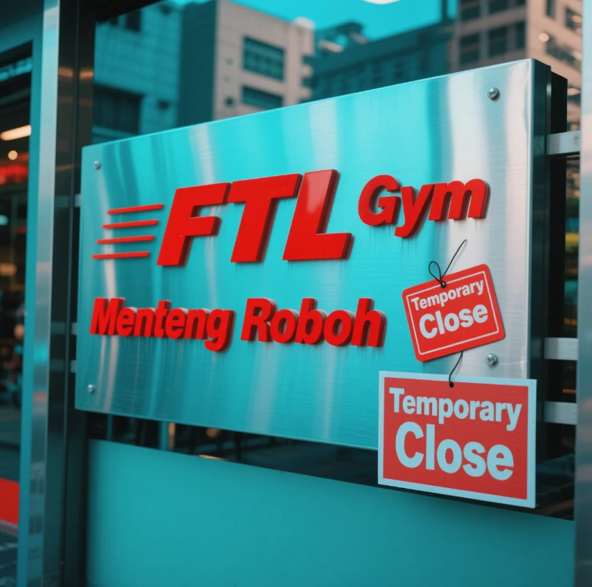 FTL Gym Menteng Roboh, Manajemen Tutup Sementara