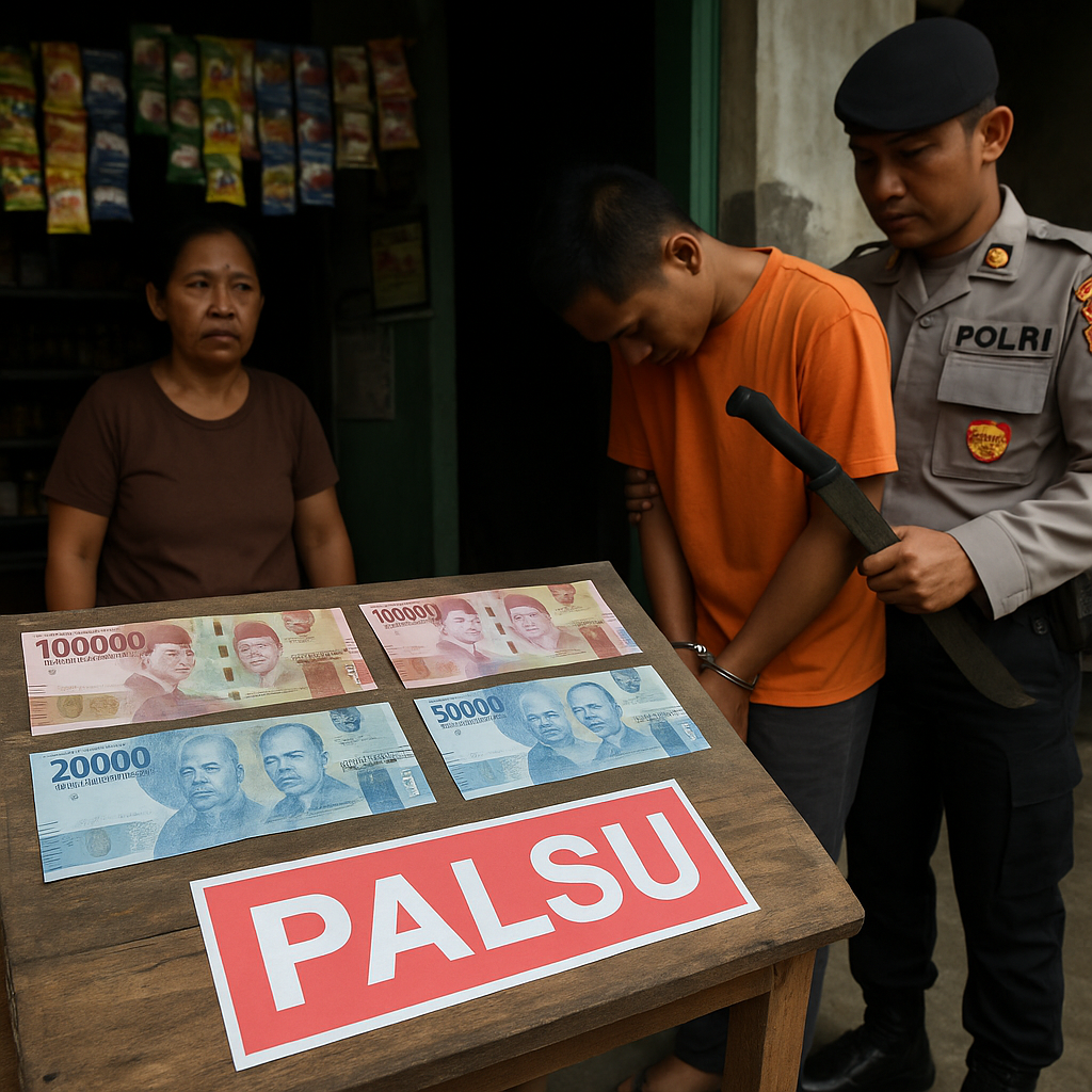Sejumlah Warung di Cirebon Jadi Korban Uang Palsu, 1 Pelaku Ditangkap