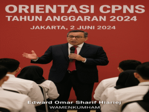 Wamenkum Sambut CPNS Kementerian Hukum Tahun Anggaran