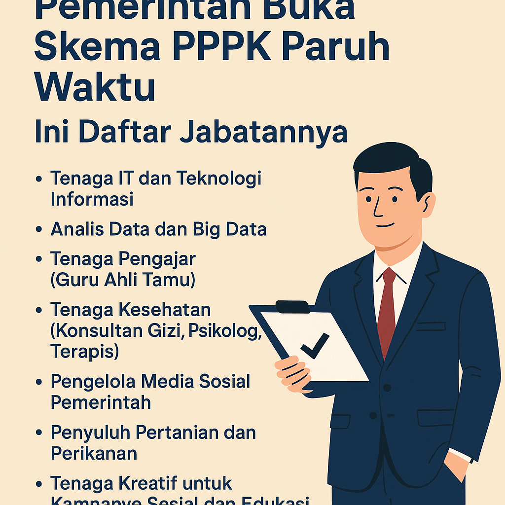 Pemerintah Buka Skema PPPK Paruh Waktu, Ini Daftar Jabatannya