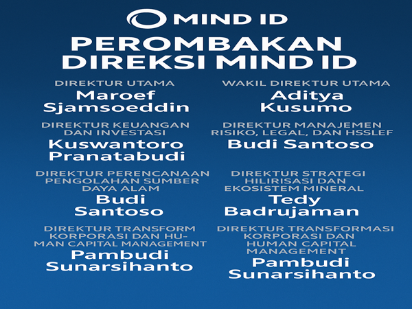 MIND Umumkan Perombakan Direksi, Nama Jajaran Manajemen