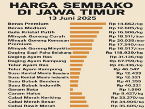 Harga Sembako Hari Ini Cabai Besar Turun, Rawit Naik Tanggal 13