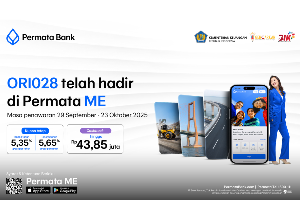 Investasi ORI028 di Permata Bank, Nikmati Kupon Tetap dan Bonus Cashback